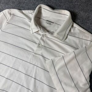 UNTUCKit Mens Axios Wide Stripe Polo Shirt X Large Casual Golf Style